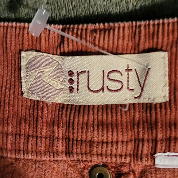 Rusty Brown Cordoroy Mini Skirt M - Picture 6 of 8